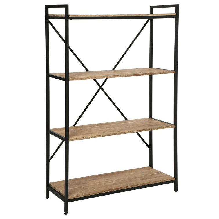 Borough Wharf Thorp 141cm H x 90cm W Aluminium Etagere Bookcase